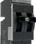 Top Shelf 50 Amp 2 Pole Circuit Breaker For Zinsco Panels, heavy-duty, gray plastic, features on/off toggle switches.