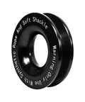 Heavy Duty Snatch Ring For Off Road Recovery, Aluminum Alloy Build For Serious Break Strength, Beefed Up Fit With Soft Shackles And Synthetic Rope, Car Winch Towing Ring, Universal Fit For SUV, RV, Truck, black aluminum snatch ring