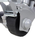 CwKiss Electric Trailer Dolly 5000 Lb Capacity With Automatic Brake And Reinforced Steel close-up of jockey wheel and mounting.