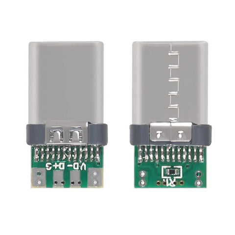 Usb C Connector Kit With 40 Pin Breakout Board USB 3.1 Type C Female And Male Sockets For Soldering Wire And Cable 24 Pin