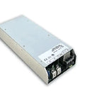 Top Shelf Industrial Switching Power Supply 1000 Watt 24 Volt Output Modular Design wide input range, silver metal housing, modular design.