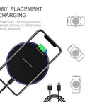 20W Fast Wireless Charging Pad For iPhone 17 16 15 14 13 12 SE AirPods Samsung Galaxy S25 S24 Note Pixel And LG Slim Qi Charger Mat