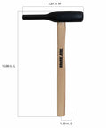 Toughstrike Back-Out Punch Five Eighths Inch Diameter Beefy Manual Tool for Bolt and Rivet Extraction, 15-inch hickory handle.