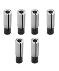 Top Shelf 6 Pieces 1/4 To 1/8 Inch Collet Adapter Set For Routers And Cnc Engraving Tools made of spring steel, six durable reducer handles.