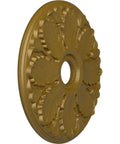 Easy Install Milan Ceiling Medallion In Gold Finish Twenty Four And A Half Inch Outer Diameter Three And A Half Inch Inner Hole
