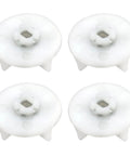 4 Pack Motor Couplers For Eco Twin Eco Plus And Blue Leaf Mixers Replacement Parts To Fix Worn Or Broken Couplers Easy Fit Durable Build Save Cash And Keep Your Kitchen Mixer Running Smoothly white plastic motor couplers, 4-pack