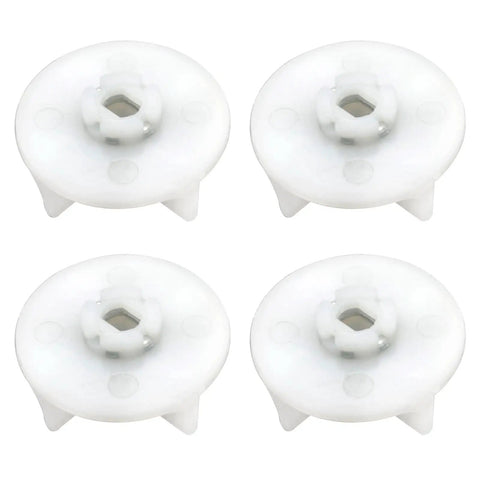 4 Pack Motor Couplers For Eco Twin Eco Plus And Blue Leaf Mixers Replacement Parts To Fix Worn Or Broken Couplers Easy Fit Durable Build Save Cash And Keep Your Kitchen Mixer Running Smoothly white plastic motor couplers, 4-pack