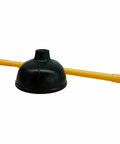 Value Plus Plunger With Flexible Seal And Long Wood Handle For Easy Toilet And Drain Unclogging on white background