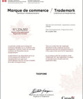 Canadian trademark certificate, bilingual text, registration number 1,224,502, issued by the Registrar of Trademarks, Government of Canada.