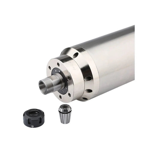 Beefy 5.5kW CNC Water Cooled Spindle ER32 380V, showing axial preload with ER32 chuck