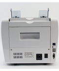 Back view of Heavy Duty Multi Currency Bill Counter Machine With Smart Fake Money Detector No Cap Precision for smooth cash counting.