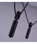 Straight Up Retro Industrial Chandelier With Working Pulley Cord Dope Black Metal Shade Swings Smooth Delivers That Killer Warm Glow Perfect For Your Living Room Or Kitchen Nook Setup Today detailed view of adjustable pulley system