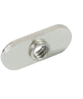 Close-up of Twenty Pack One Quarter Inch Twenty Centered Hole Sliding T Nuts For 10 Series T Track Extrusions Aluminum Extrusion Profile Rail Fasteners.