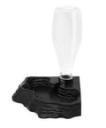 No Sweat Automatic Reptile Water Dispenser Featuring 13.5 Oz Gravity Auto Top Off with black base and clear bottle for reptiles.