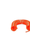 Crackin Tight Flexible Pu Air Compressor Hose Built For Snappy Tool Hookups And Faucet Spray Jobs Durable Polyurethane Tubing In Clear Six By Ten Millimeter Size Smooth As Silk Guarantee in orange color.