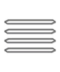Foam gasket seals, 4-pack, gray; upper and lower vacuum sealer replacements for GERYON E2900/E2901