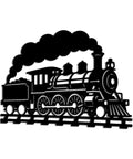 Dope Steam Locomotive Metal Wall Art For Living Room And Office Black 16 Inch Outdoor Decor Sign Whimsical Industrial Home Decoration Rustic Vintage Vibe Durable Iron Construction silhouette