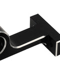 Close-up of black Aluminum Alloy RC Car Transfer Case Gearbox Chassis Kit For MOA Crawlers 1.9 Shafty LCG Upgrades.
