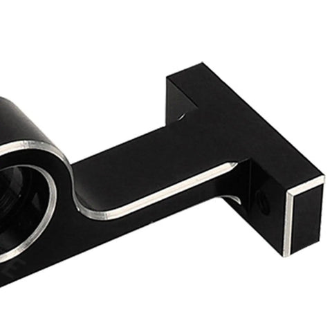 Close-up of black Aluminum Alloy RC Car Transfer Case Gearbox Chassis Kit For MOA Crawlers 1.9 Shafty LCG Upgrades.
