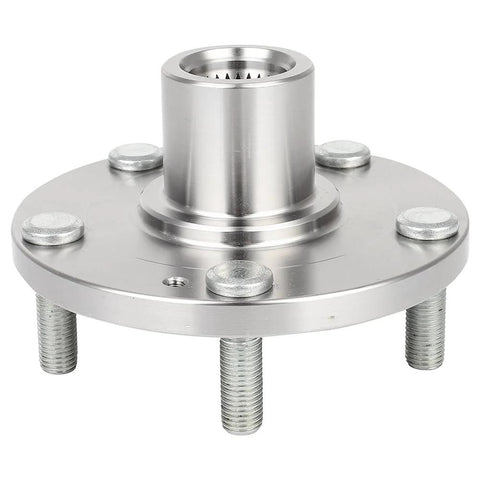 One Piece Front Wheel Hub Bearing Replacement Fits Hyundai Sonata Tucson XG350 Kia Magentis Optima Rondo Sportage With 2.0L 2.4L 2.7L 3.3L 3.5L Engines Easy Install No Fuss Durable Replacement, showing five bolt design.