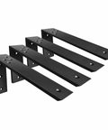 Heavy Duty Countertop Support Brackets 4 Pack 12 By 6 Inch L Shape steel corbels with reinforced wall mounts and hidden hardware.