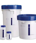 Trypticase Soy Broth Dehydrated Microbiology Growth Medium Lab Grade 500 g Pack Ready For Bacterial Cultures And Quality Control In Medical And Research Labs, white lab containers