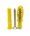 Plastic Expansion Wall Plugs Set With 304 Stainless Steel Self Tapping Screws Heavy Duty Fastener Hardware Kit Including 6x30 8x40 And 10x50 Plugs
