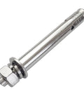 10 Pack M12x120mm Stainless Steel Expansion Bolts With External Hex Washer And Nut For Concrete Walls Rust Resistant Heavy Duty