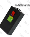 Heavy Duty 24 Volt 20AH Electric Stacker Truck Battery Pack With Smart Bms Protection For Long Life Cycles And Fast Charging Action with portable handle.