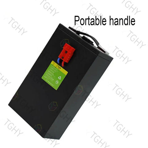 Heavy Duty 24 Volt 20AH Electric Stacker Truck Battery Pack With Smart Bms Protection For Long Life Cycles And Fast Charging Action with portable handle.