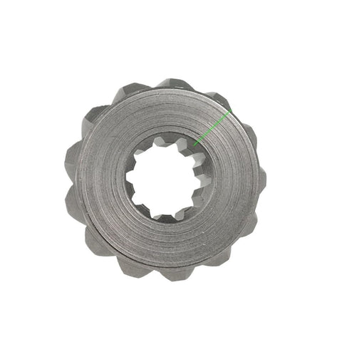 Top view of Pinion Gear For Marine Outboard Motors 43 821925 With External And Internal Teeth Fits 6 To 15 HP Small Outboard Engines