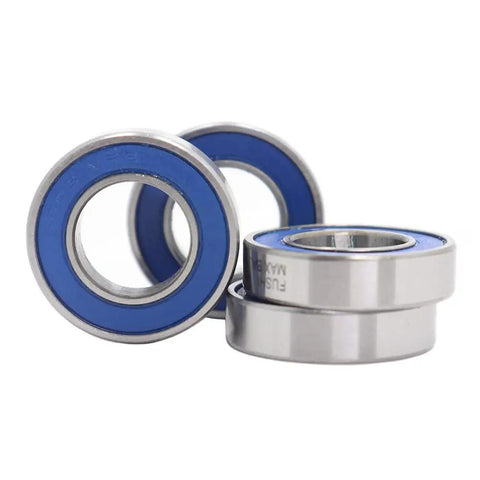 Cartridge Bearings 15x28x7mm Set For Bikes With Blue Chrome Steel Sealed Grease Full Balls 6902 Style Heavy Duty Hubs Pivot Replacement No Retainer Durable Bearing Kit 4 Pieces, blue sealed bearings
