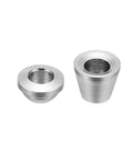 Two pieces from One Eighth Inch OD Stainless Steel Compression Tube Fitting Sleeve Kit 20 Pack Double Ferrule Ring Tubing Fittings Assortment Durable Silver