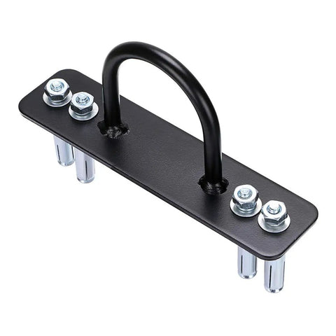 Heavy Duty Battle Rope Wall And Ceiling Mount Anchor Bracket For Suspension Straps built with robust steel and bolt fittings.