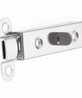 Solid Snap Bolt Screw Lock for Sliding Door Window Gate Hasp Latch Metal, close-up view showing the metallic finish and locking mechanism.