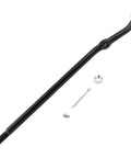 6 Piece Front Inner And Outer Tie Rods And Drag Link Adjusting Sleeves Kit For Dodge Ram 1500 2000 2001 2500 2000 2002 3500 2000 2002 4WD Models Only black steel drag link with hardware