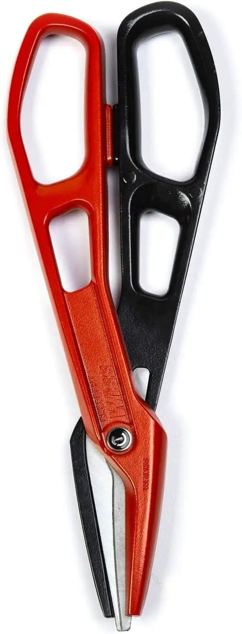 Lightweight Aluminum Tinner Snips With Torque Control Rings And Adjustable Pivot Bolt For Clean, Easy Metal Cutting 12 Inch WAL13S