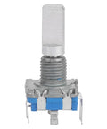 Front view of Dope EC11 Rotary Encoder Switch Pack Ten Pieces With Digital Potentiometer Five Pin Encoder Code Switch for Arduino and Raspberry Pi