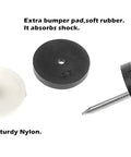 40 Pack Nail In Nylon Furniture Glides For Chairs And Tables Thickened Sliders Floor Protectors Anti Slip Noise Reducing Floor Safe For Wooden Furniture Legs 20mm 0.8in White