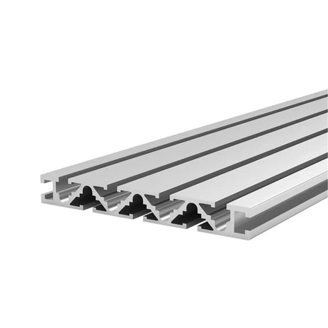 Super Durable T-Slot Aluminum Extrusion Profile Bar For Custom 3D Printer Frames And Equipment Builds With Uniform Anodized Finish Resisting Oxidation, showing 500mm length and standard T-slots.