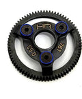 Hardened Steel Spur Gear 76T 48P Blue Upgrade For Traxxas RC Cars Durable Drive Train Component