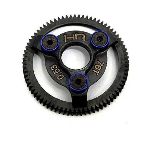 Hardened Steel Spur Gear 76T 48P Blue Upgrade For Traxxas RC Cars Durable Drive Train Component
