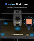 Adventurer 5M 3D Printer With Fully Auto Leveling System and CoreXY Structure, showcasing auto-level feature on print bed.