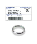 Subaru OEM crush gasket 803916010 for oil filter set WRX BRZ Outback Turbo 2015-2026, labeled and displayed.
