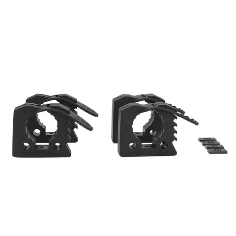 Heavy Duty Rubber Clamp Mount For Roof Rack Shovel Holders Four Pack 30 To 40mm Clamps 11kg Load Capacity, side view
