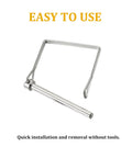 Set Of Four Heavy Duty Beefy Square Wire Lock Pins For Trailer Couplers 316 Stainless Steel Rust Resistant One Quarter Inch Pin Diameter Two And Three Quarter Inches Length Easy quick install