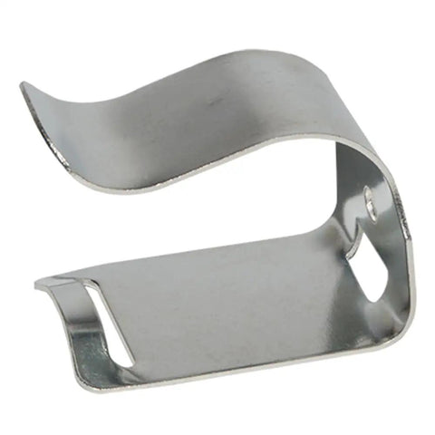 Top Shelf Heavy Duty Universal Fire Extinguisher Hose Clips U Bracket 100 Pack For 5 30 Lb Extinguishers Indoor Outdoor Silver Steel Quick Install Kit, silver metal clip.