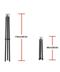 Rock Solid Telescope Mount Stand For Planetary Imaging With Ergonomic Viewing Height Two Section Tripod showing height variations