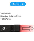 Inductive Proximity Sensor Switch For Small Motion Projects, 8x8mm ABS housing, top sensing, 2mm range