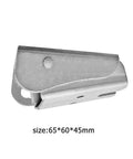 Beefy Heavy Duty 90 Degree Self Locking Folding Sofa Bed Hinge Set galvanized steel hinge close-up, 65x60x45mm size